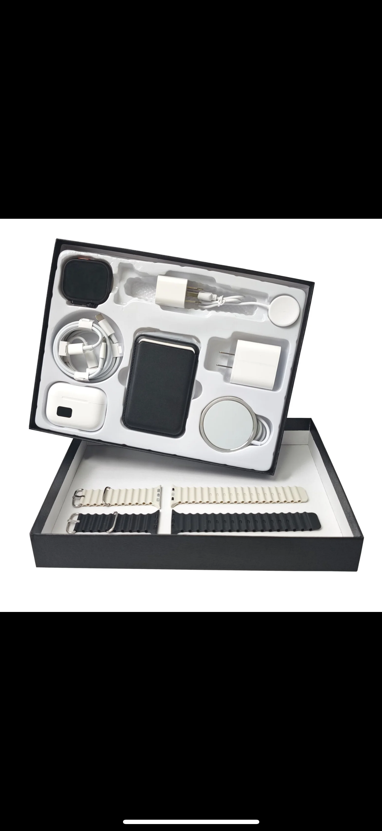 8-in-1 Charging Kit: Fast Charge, 10000mAh Magnetic Power Bank, Wireless Charger, Type-C to Fast Charge Cable, Adapter and Color Screen Bluetooth Headset