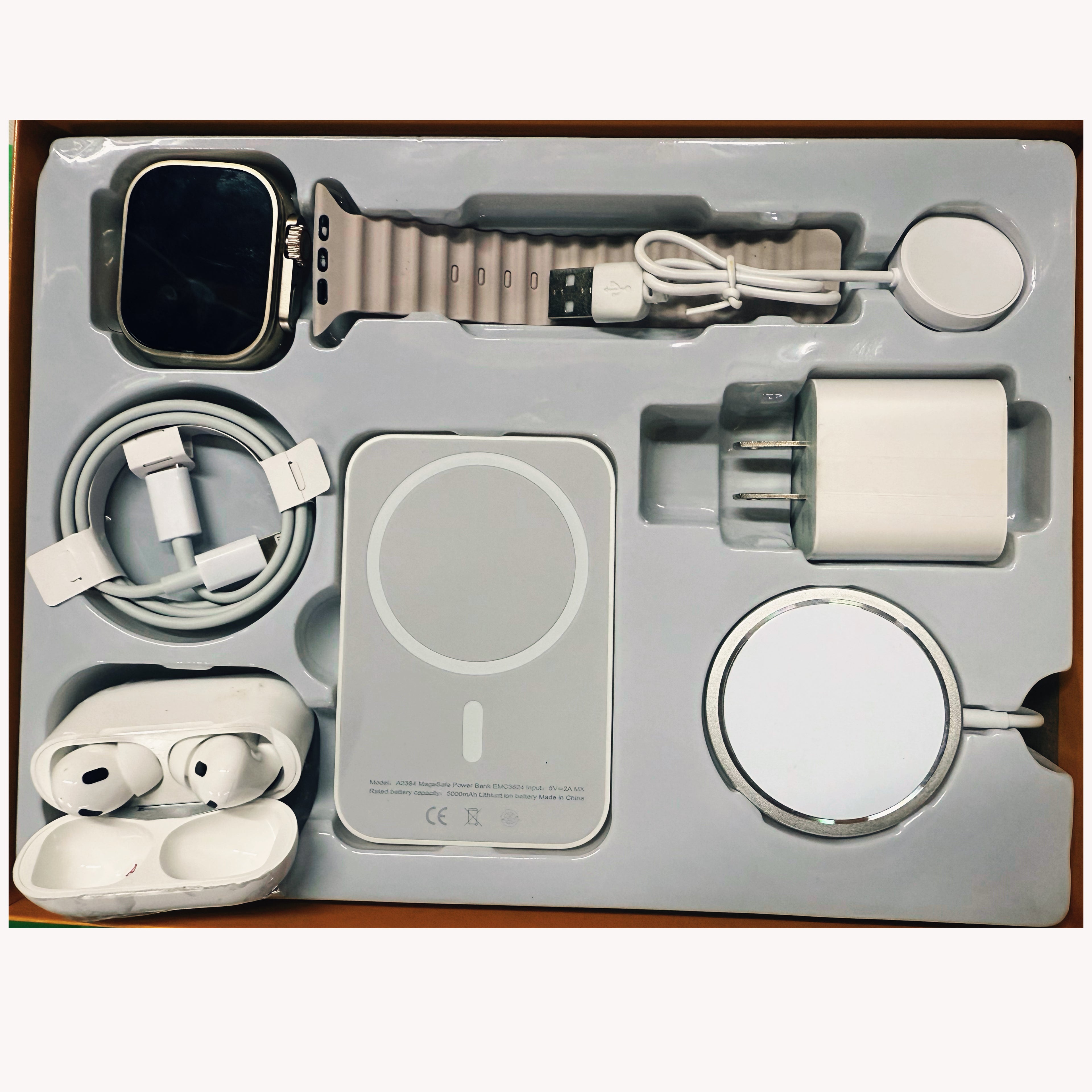 ￼ Smart Watch Gift Set – Sports Modes, Touch Screen, APP Alerts, Call & Message Reminder, Compatible with iPhone & Android – All-in-One Wearable Smart Bracelet Package